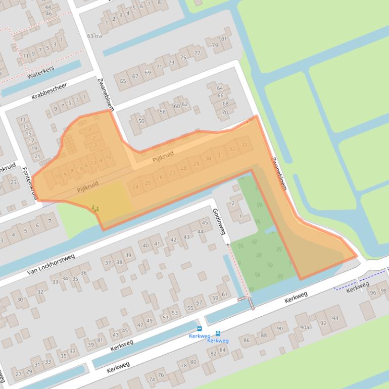 Kaart van postcodegebied 3628NP.