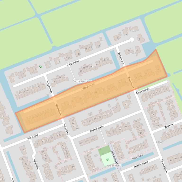 Kaart van postcodegebied 3628NR.