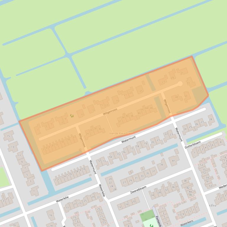 Kaart van postcodegebied 3628NS.