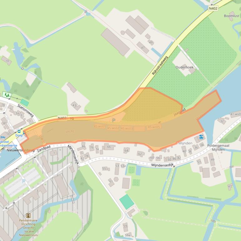 Kaart van postcodegebied 3631AG.