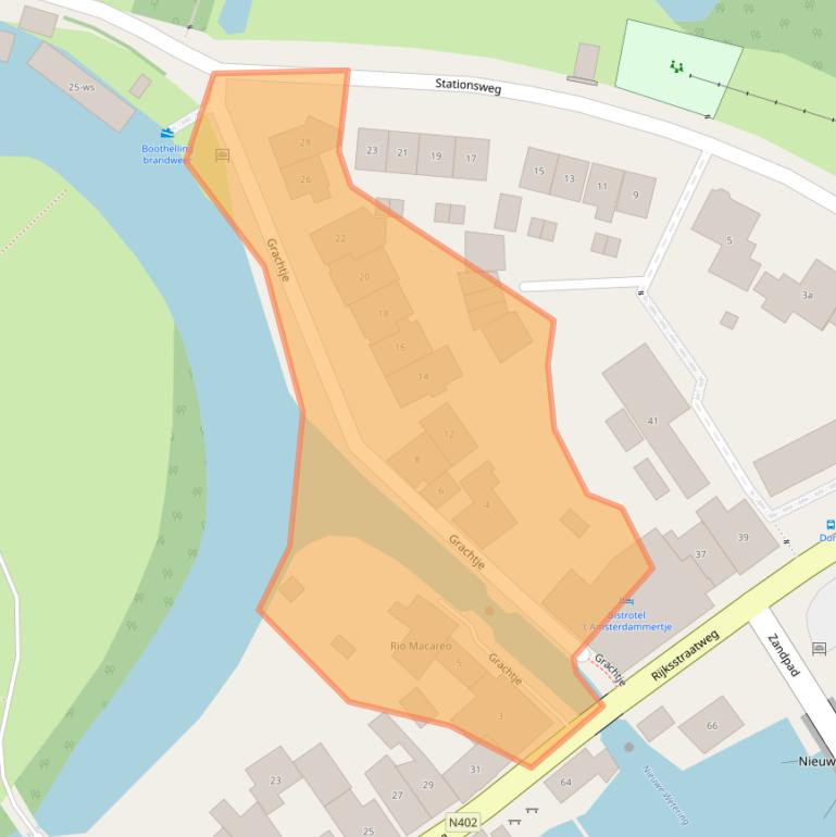 Kaart van postcodegebied 3631AH.