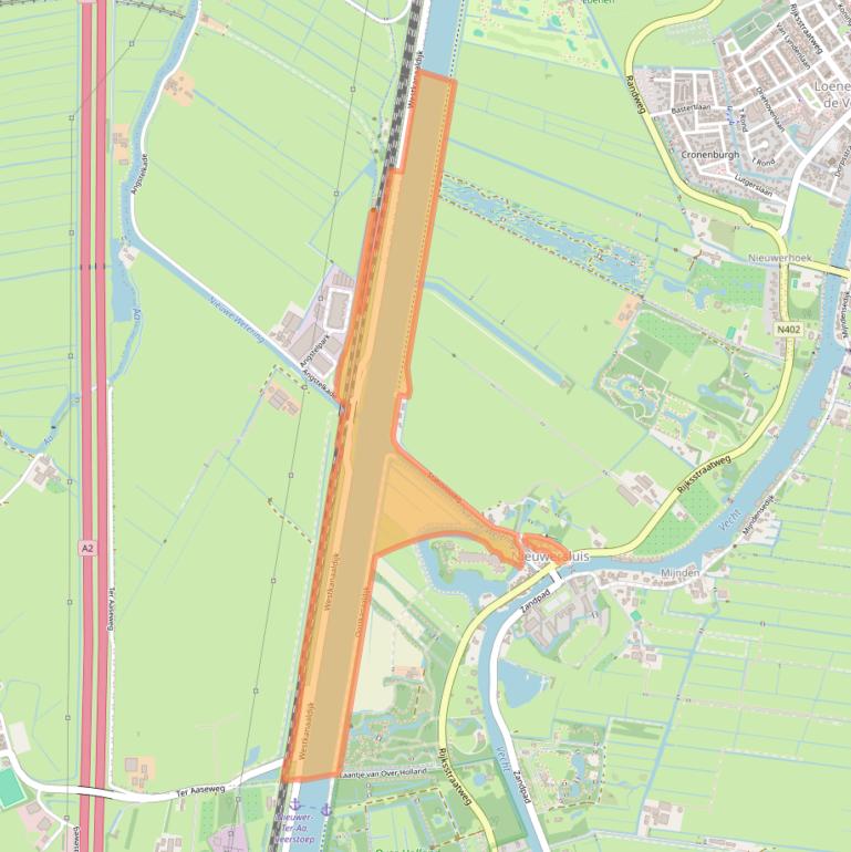 Kaart van postcodegebied 3631AJ.