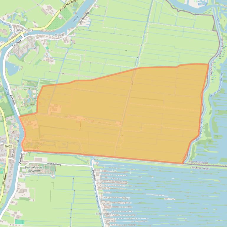 Kaart van postcodegebied 3631NL.