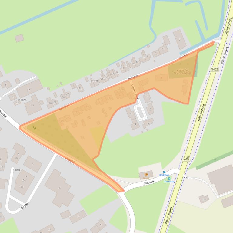 Kaart van postcodegebied 3632AK.