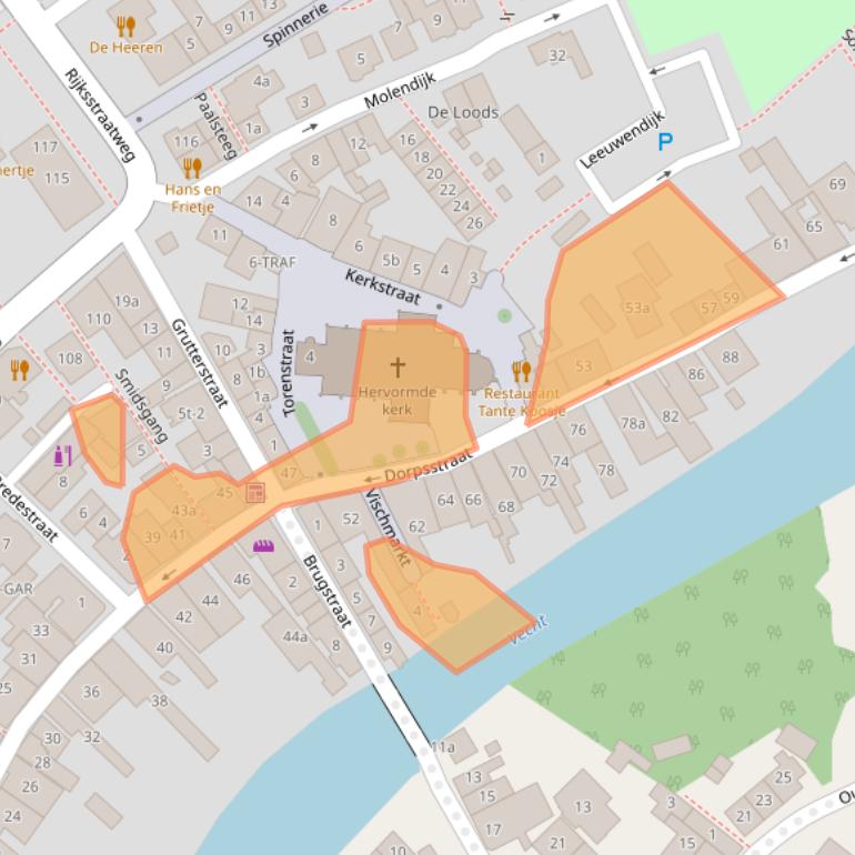 Kaart van postcodegebied 3632AR.