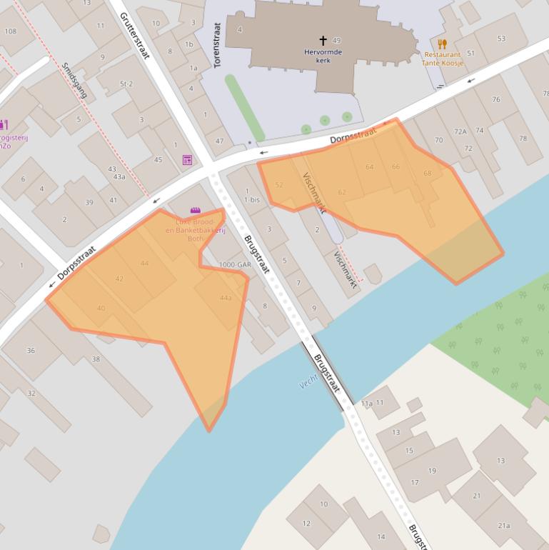 Kaart van postcodegebied 3632AV.