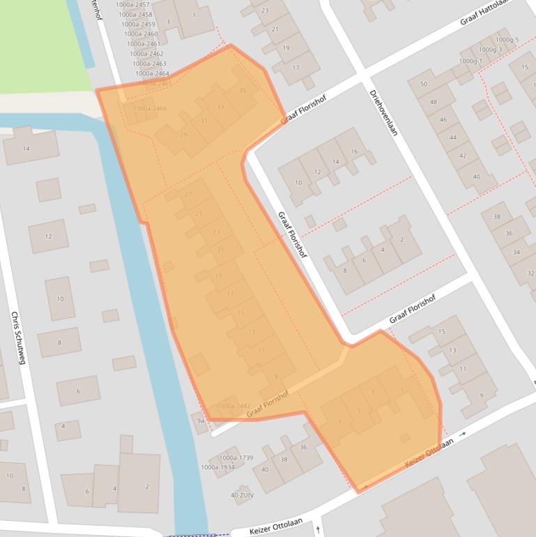 Kaart van postcodegebied 3632BR.