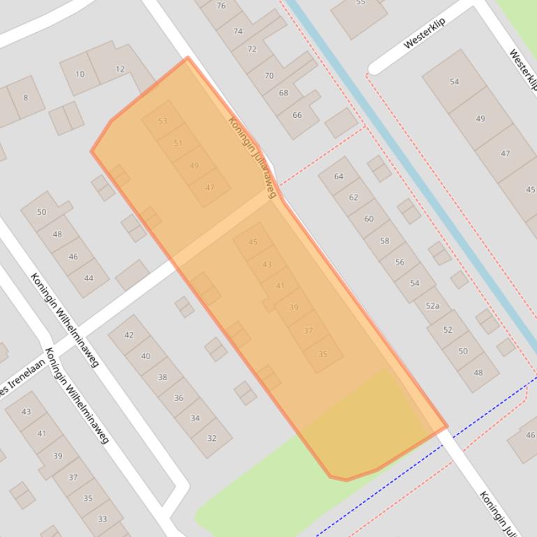 Kaart van postcodegebied 3632ED.