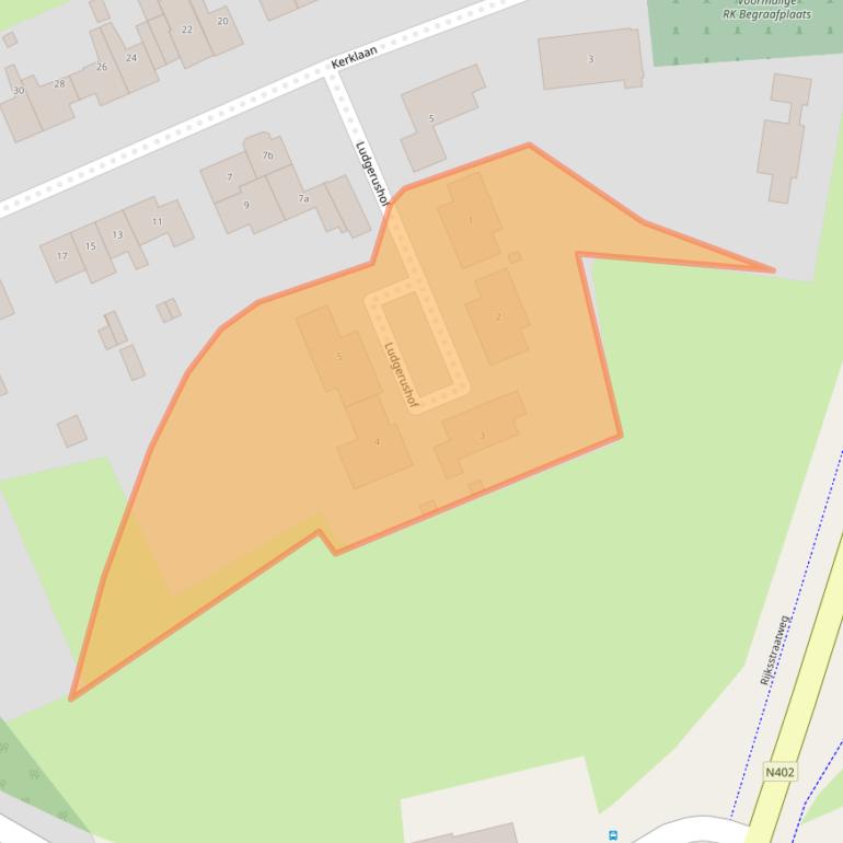 Kaart van postcodegebied 3632HA.