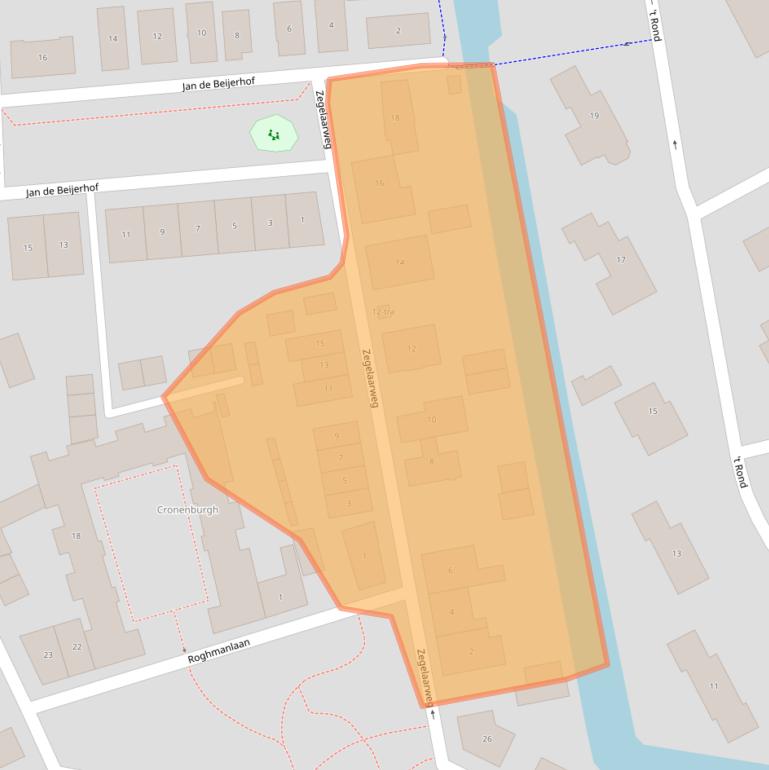 Kaart van postcodegebied 3632JC.