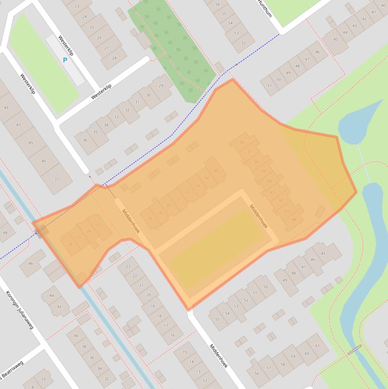 Kaart van postcodegebied 3632TB.