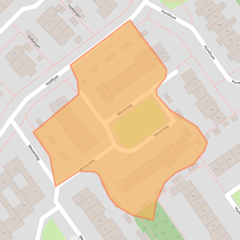 Kaart van postcodegebied 3632TD.