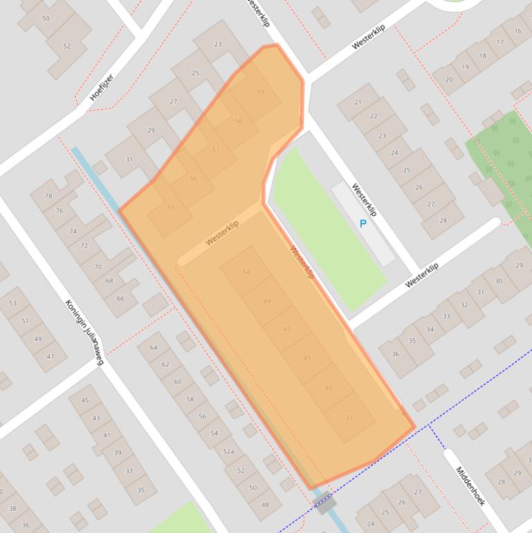 Kaart van postcodegebied 3632TG.