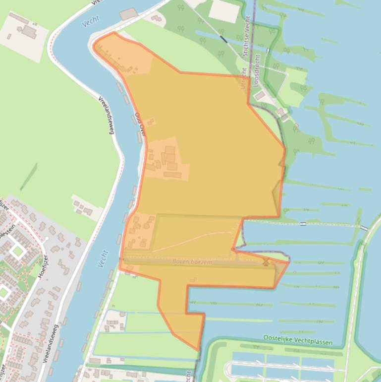 Kaart van postcodegebied 3632VG.