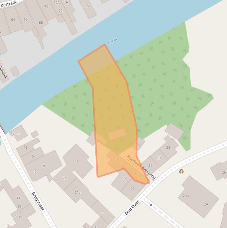 Kaart van postcodegebied 3632VK.