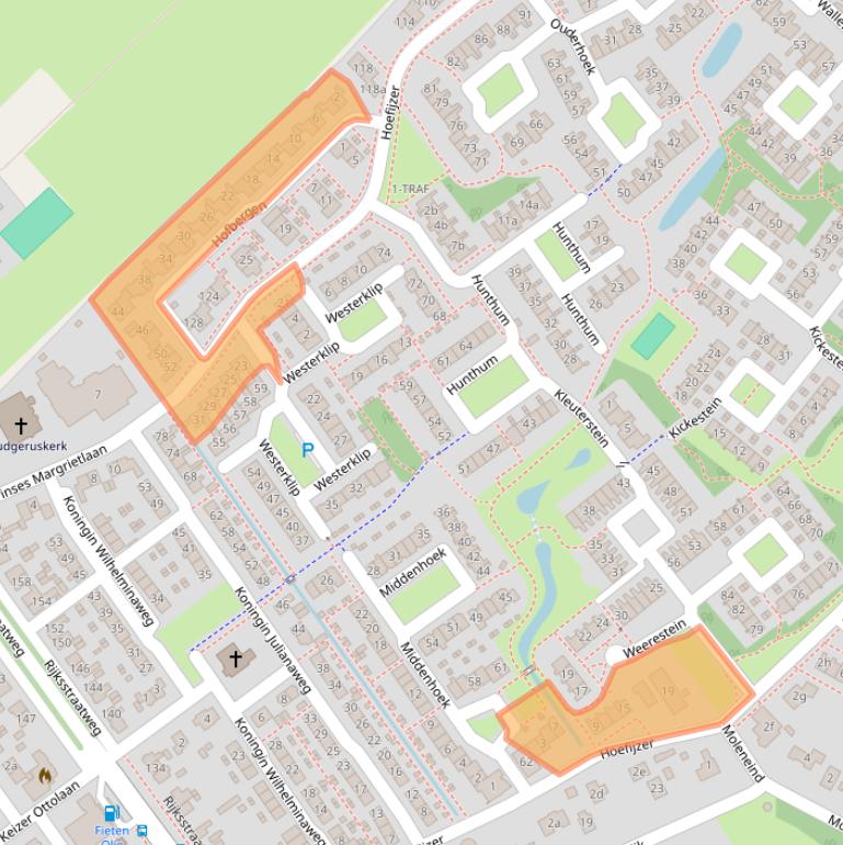 Kaart van postcodegebied 3632WC.