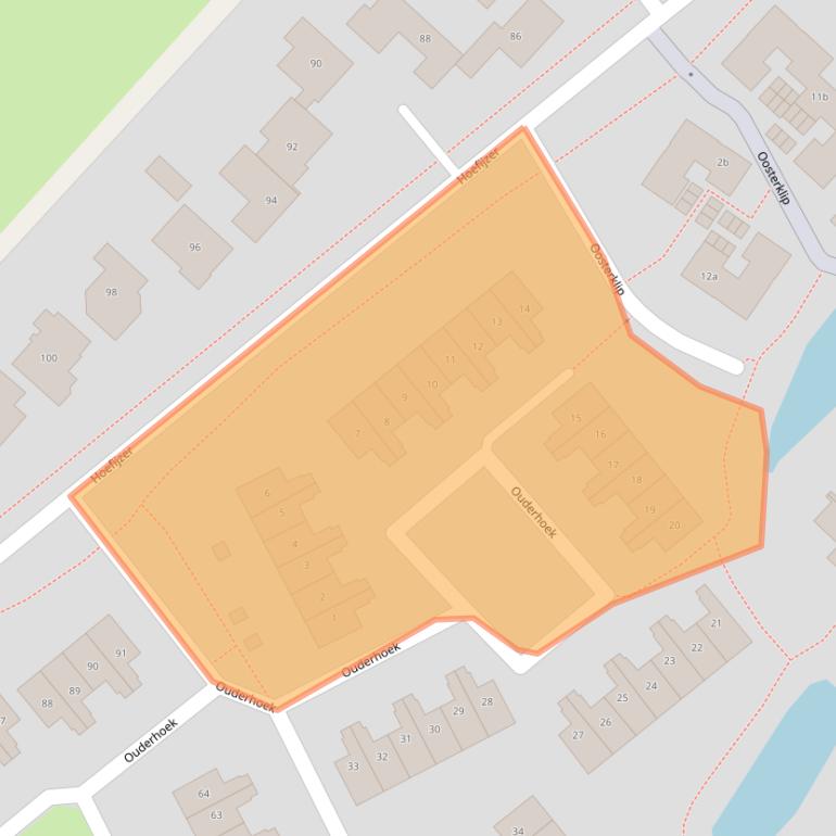 Kaart van postcodegebied 3632XC.