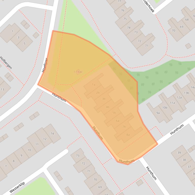 Kaart van postcodegebied 3632XJ.