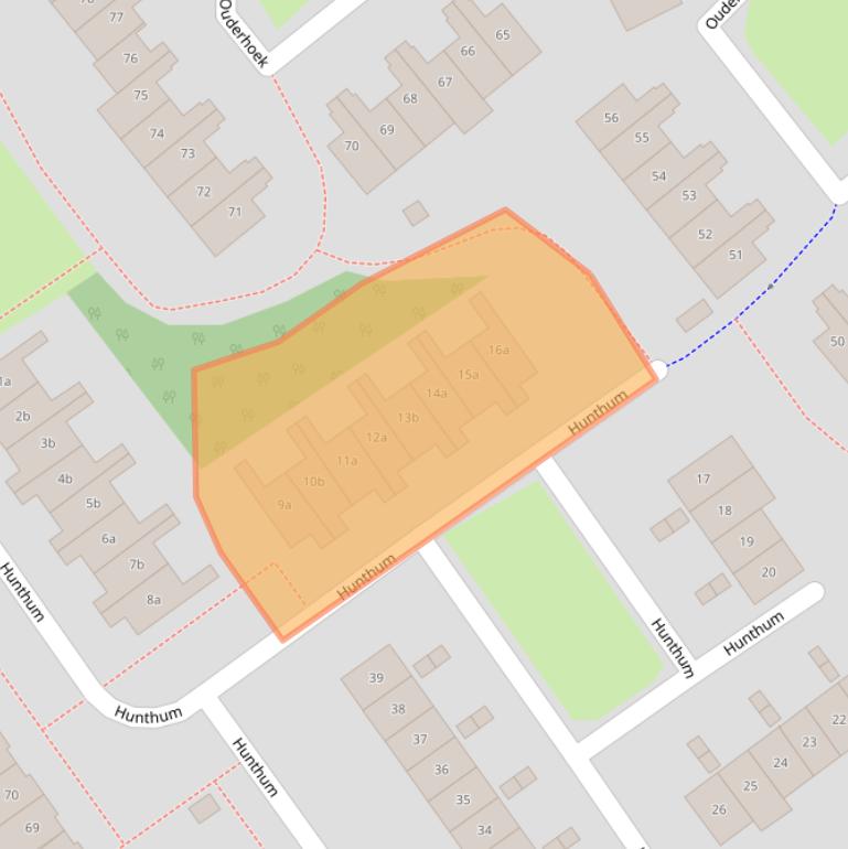 Kaart van postcodegebied 3632XK.