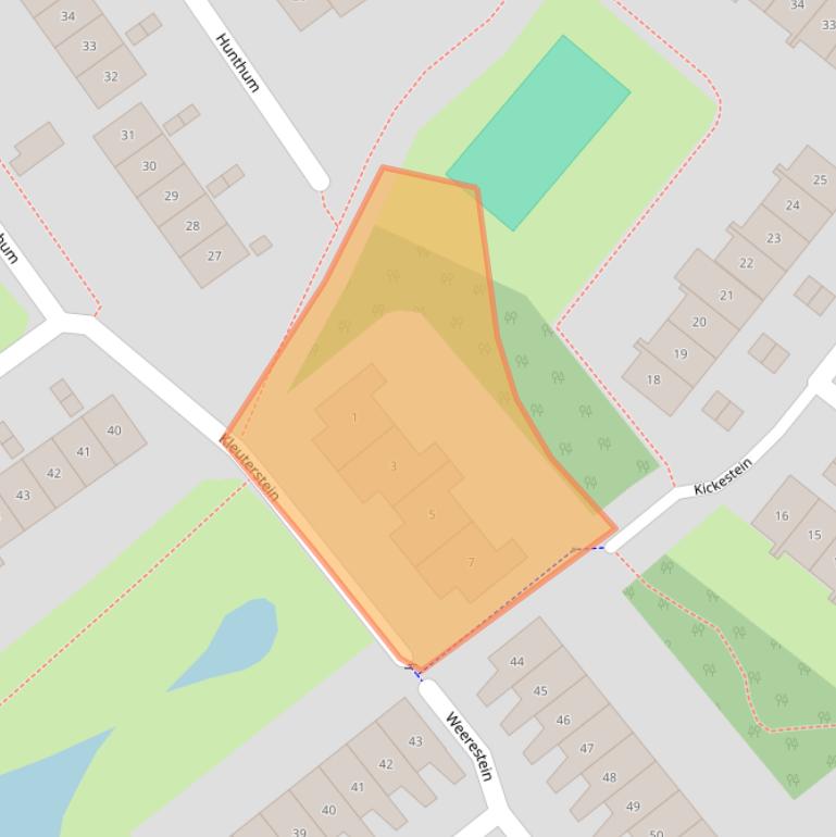 Kaart van postcodegebied 3632XR.