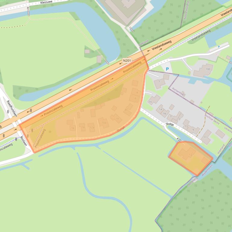 Kaart van postcodegebied 3633AC.