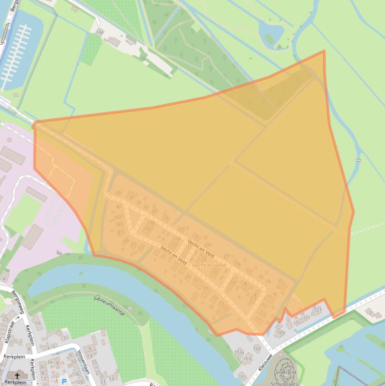 Kaart van postcodegebied 3633AH.