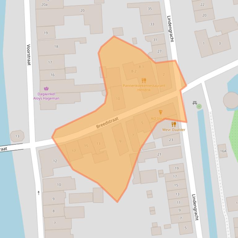 Kaart van postcodegebied 3633AX.