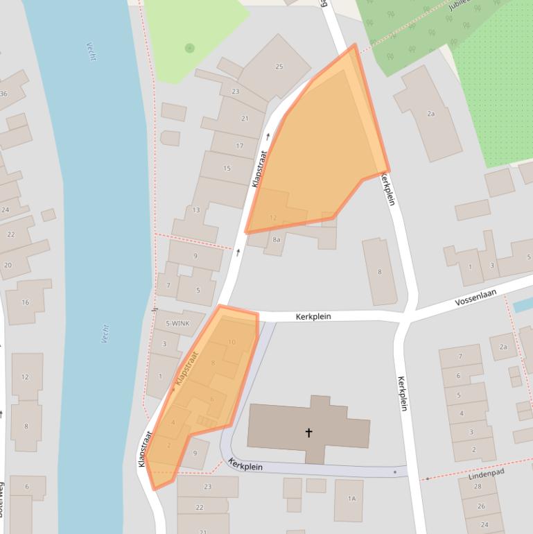 Kaart van postcodegebied 3633BJ.