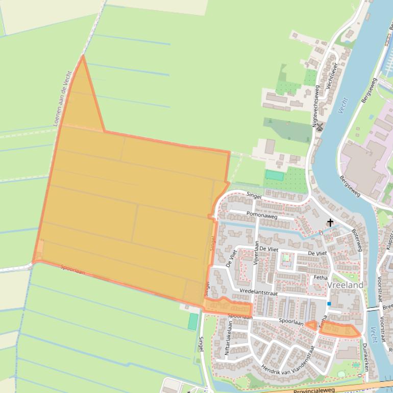 Kaart van postcodegebied 3633EV.