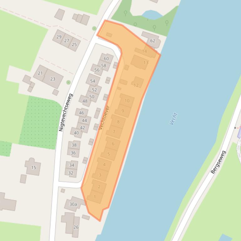 Kaart van postcodegebied 3633XP.