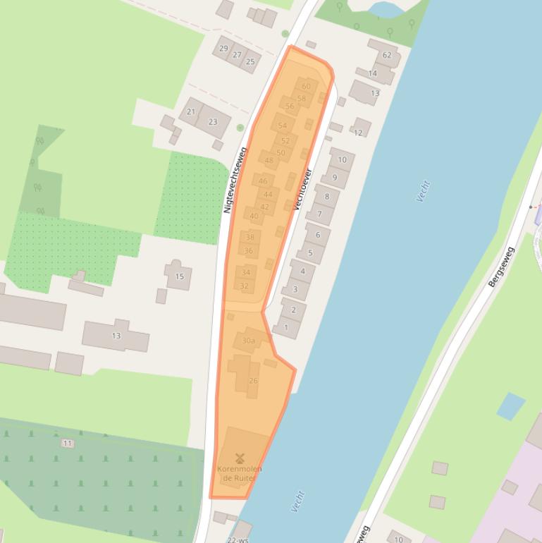 Kaart van postcodegebied 3633XT.