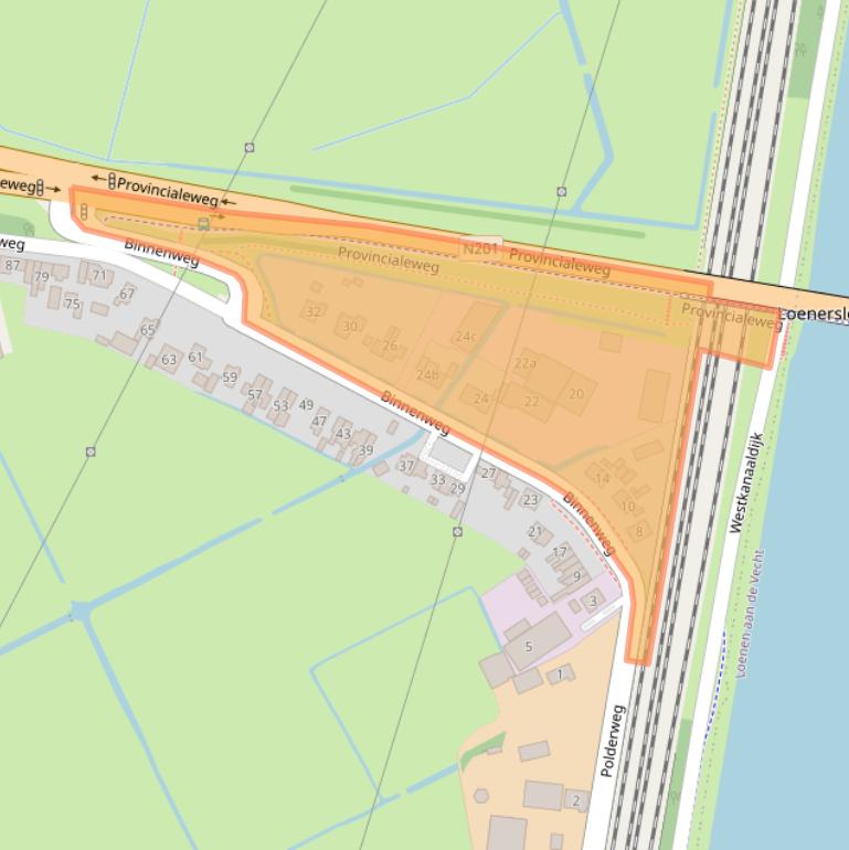 Kaart van postcodegebied 3634AH.