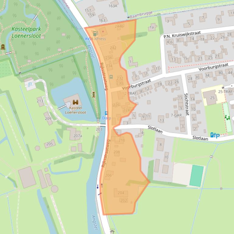 Kaart van postcodegebied 3634AN.