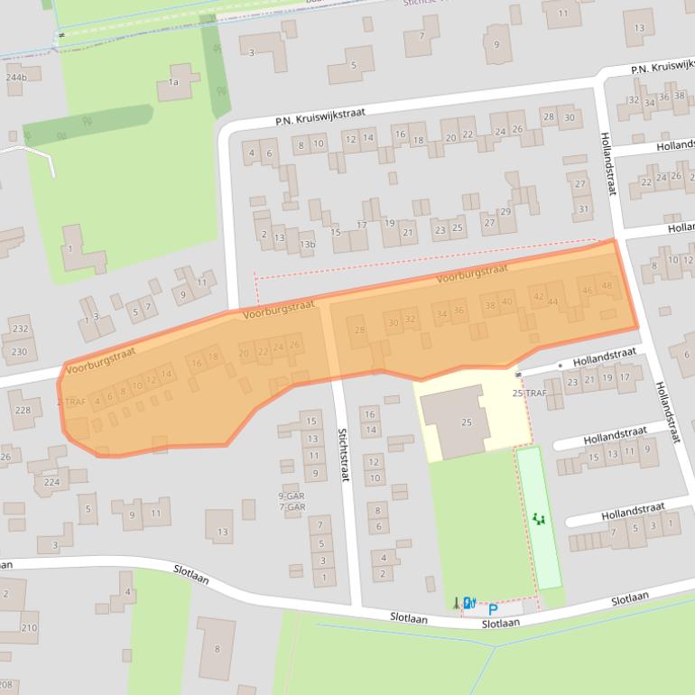 Kaart van postcodegebied 3634AW.