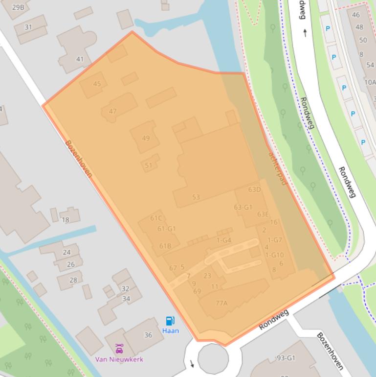 Kaart van postcodegebied 3641AC.