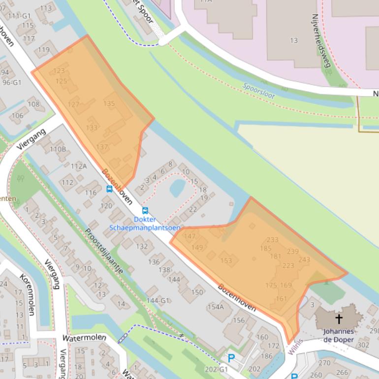 Kaart van postcodegebied 3641AE.