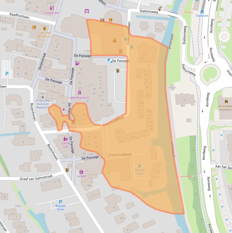 Kaart van postcodegebied 3641AL.