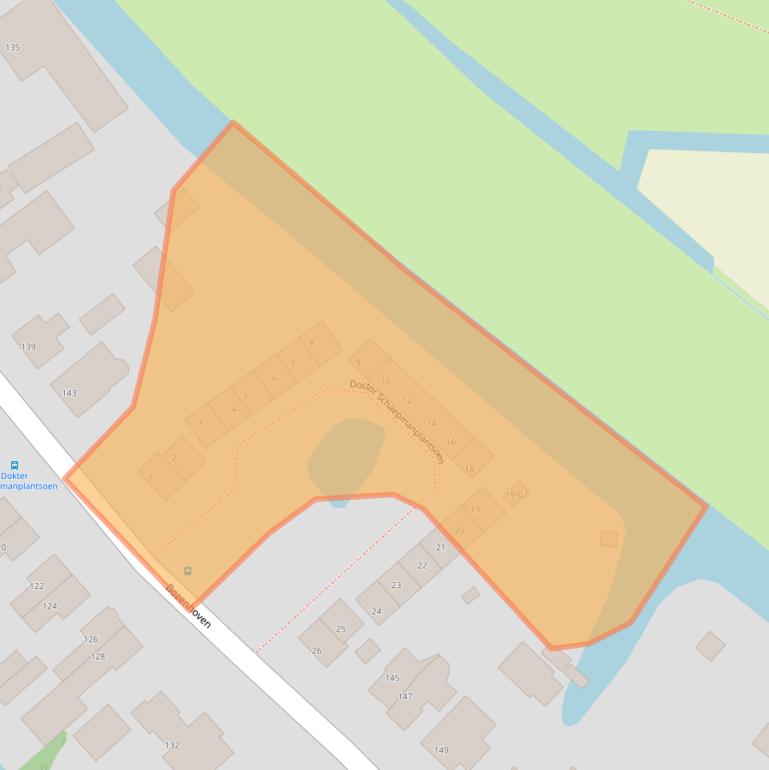 Kaart van postcodegebied 3641AX.