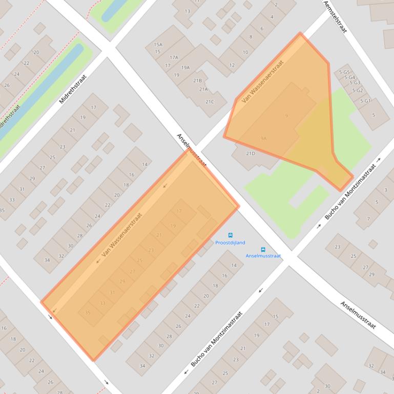 Kaart van postcodegebied 3641BC.