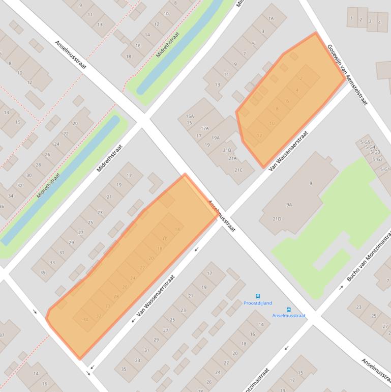 Kaart van postcodegebied 3641BD.