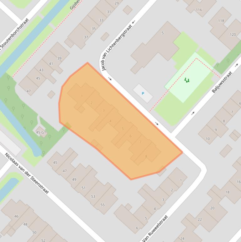 Kaart van postcodegebied 3641BG.