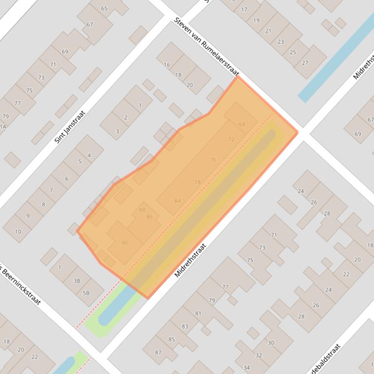 Kaart van postcodegebied 3641CG.