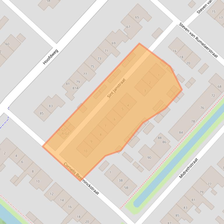 Kaart van postcodegebied 3641CH.