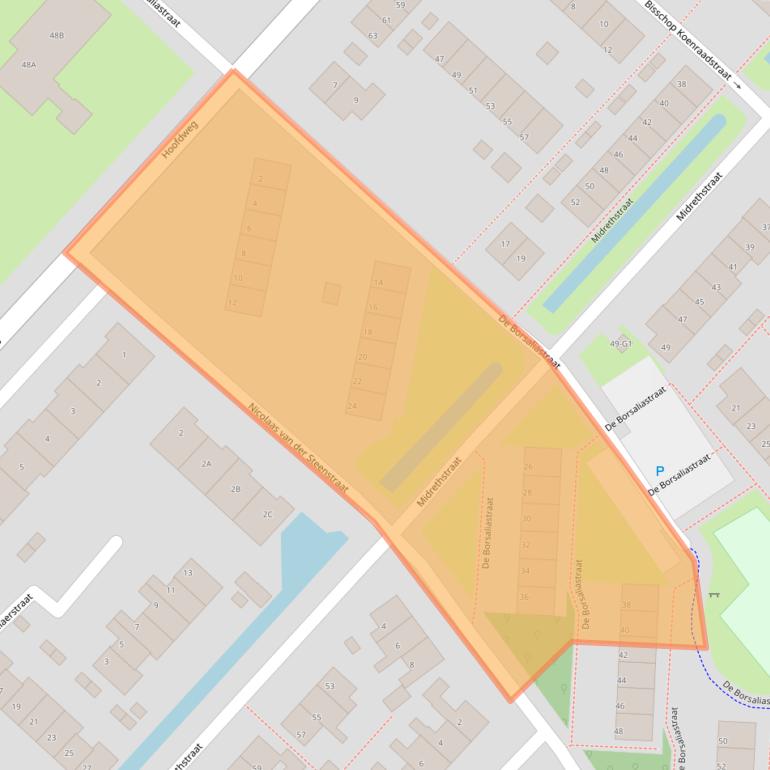 Kaart van postcodegebied 3641CT.