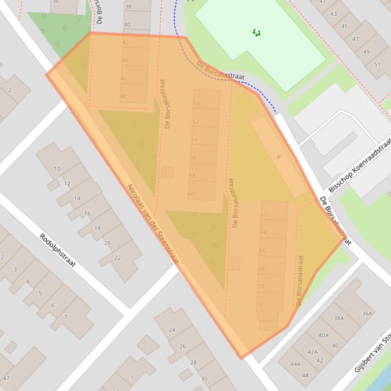 Kaart van postcodegebied 3641CV.