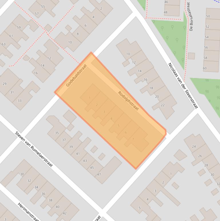 Kaart van postcodegebied 3641CW.