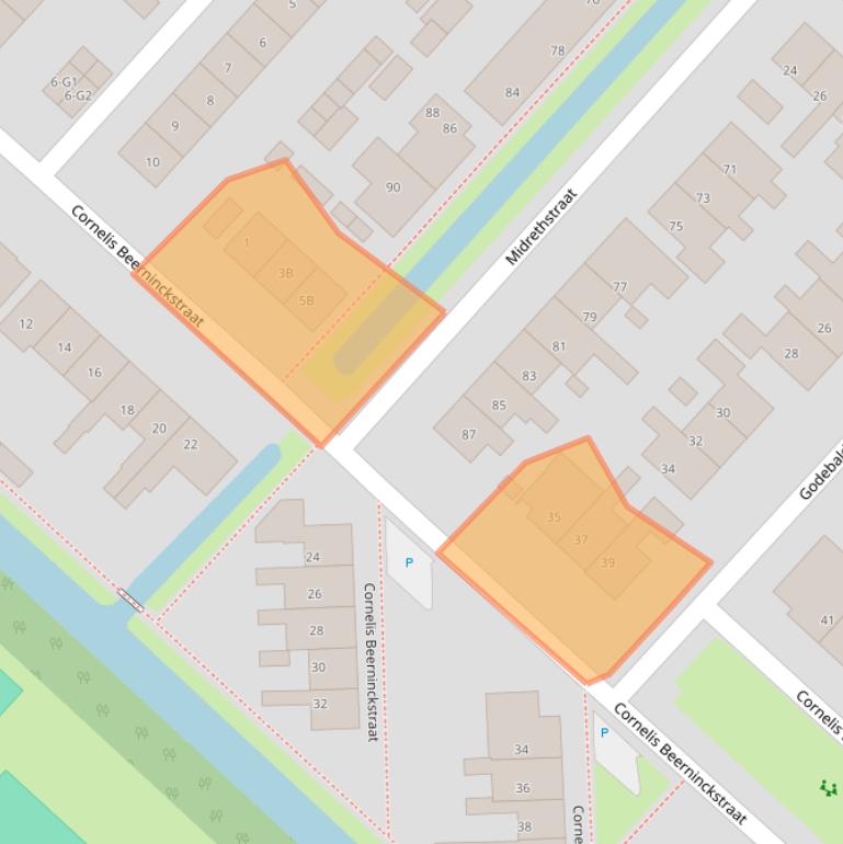 Kaart van postcodegebied 3641DA.