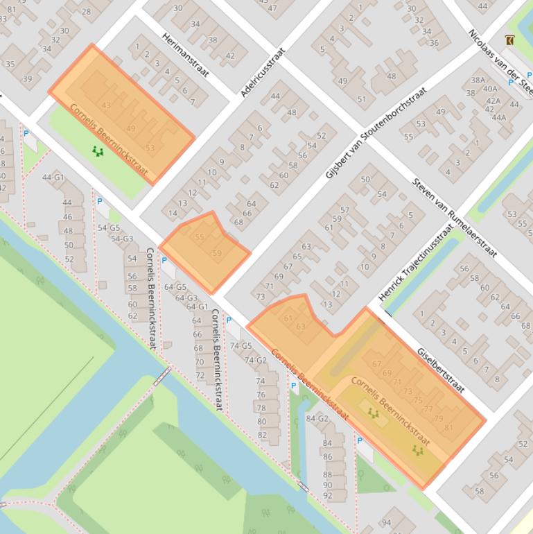 Kaart van postcodegebied 3641DB.