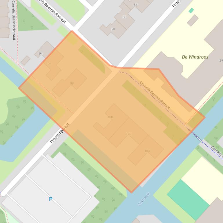 Kaart van postcodegebied 3641DE.