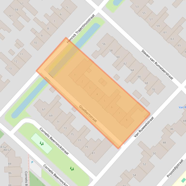 Kaart van postcodegebied 3641DG.